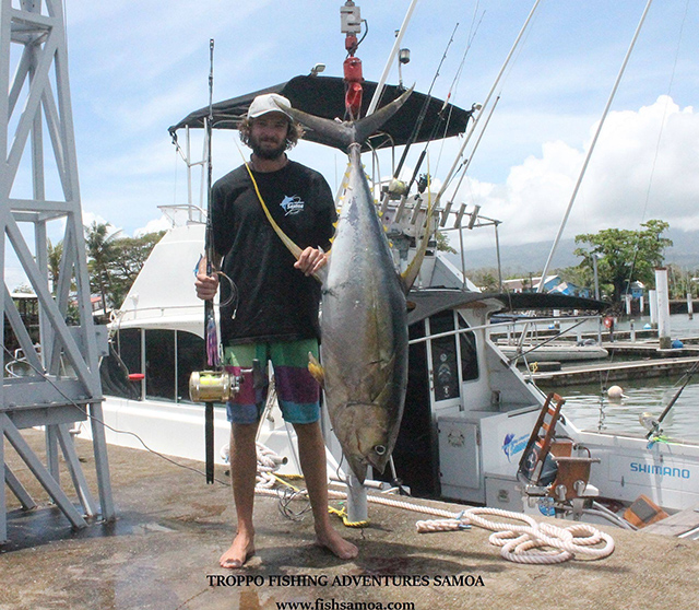 ANGLER: Daniel Lyons SPECIES: Yellowfin Tuna WEIGHT: 60kg LURE: 8" JB Dingo.